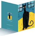 Black Cat Art Card